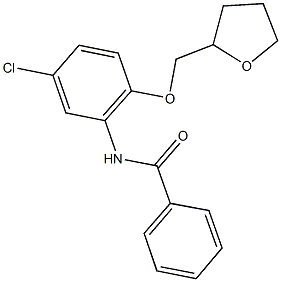 N-[5-chloro-2-(tetrahydro-2-furanylmethoxy)phenyl]benzamide Structure