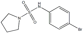 N-(4-bromophenyl)-1-pyrrolidinesulfonamide,881591-52-2,结构式