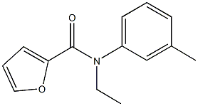 N-ethyl-N-(3-methylphenyl)-2-furamide Structure