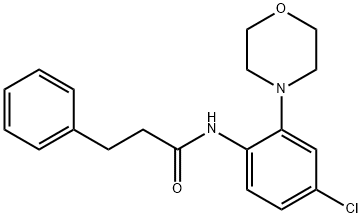 N-[4-chloro-2-(4-morpholinyl)phenyl]-3-phenylpropanamide Structure