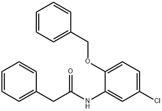 N-[2-(benzyloxy)-5-chlorophenyl]-2-phenylacetamide Struktur