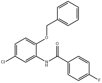 N-[2-(benzyloxy)-5-chlorophenyl]-4-fluorobenzamide Struktur