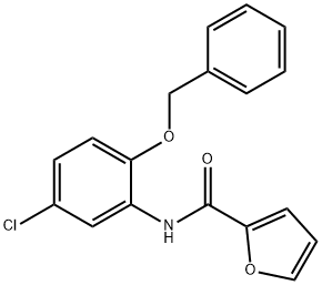 N-[2-(benzyloxy)-5-chlorophenyl]-2-furamide Struktur