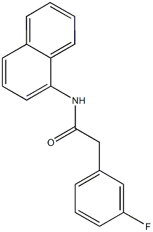 2-(3-fluorophenyl)-N-(1-naphthyl)acetamide Struktur