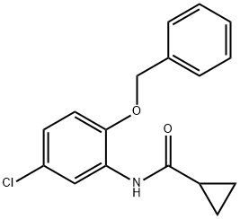 N-[2-(benzyloxy)-5-chlorophenyl]cyclopropanecarboxamide Structure
