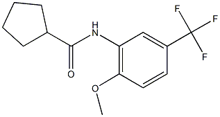 N-[2-methoxy-5-(trifluoromethyl)phenyl]cyclopentanecarboxamide Structure