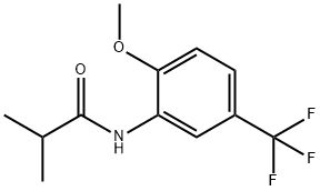 N-[2-methoxy-5-(trifluoromethyl)phenyl]-2-methylpropanamide 化学構造式