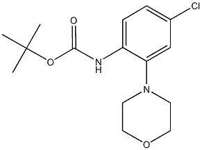 tert-butyl 4-chloro-2-(4-morpholinyl)phenylcarbamate Struktur