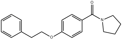 1-[4-(2-phenylethoxy)benzoyl]pyrrolidine 化学構造式