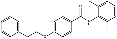 N-(2,6-dimethylphenyl)-4-(2-phenylethoxy)benzamide Struktur