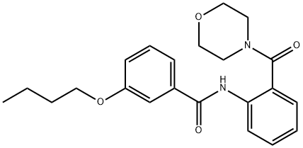 3-butoxy-N-[2-(4-morpholinylcarbonyl)phenyl]benzamide,881630-31-5,结构式