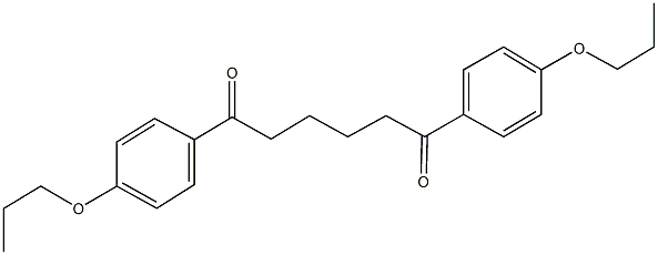 1,6-bis[4-(propyloxy)phenyl]hexane-1,6-dione 结构式