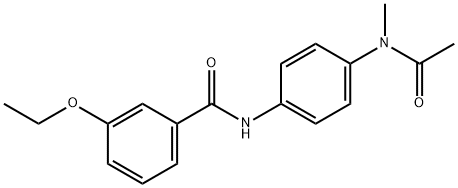 N-{4-[acetyl(methyl)amino]phenyl}-3-ethoxybenzamide Struktur