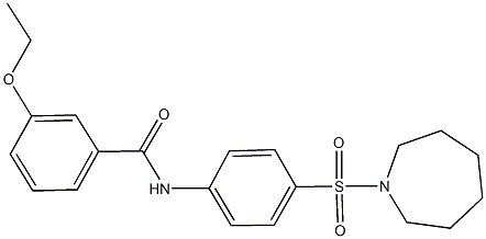 N-[4-(1-azepanylsulfonyl)phenyl]-3-ethoxybenzamide|