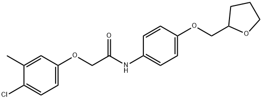 881753-48-6 2-(4-chloro-3-methylphenoxy)-N-[4-(tetrahydro-2-furanylmethoxy)phenyl]acetamide