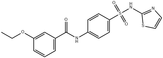 3-ethoxy-N-{4-[(1,3-thiazol-2-ylamino)sulfonyl]phenyl}benzamide Struktur