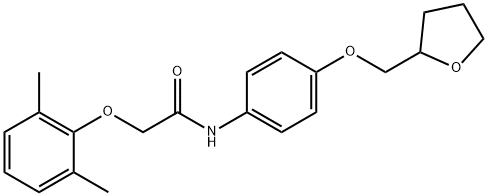 2-(2,6-dimethylphenoxy)-N-[4-(tetrahydro-2-furanylmethoxy)phenyl]acetamide|