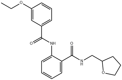 2-[(3-ethoxybenzoyl)amino]-N-(tetrahydro-2-furanylmethyl)benzamide Structure