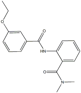 2-[(3-ethoxybenzoyl)amino]-N,N-dimethylbenzamide 化学構造式