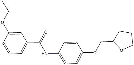 3-ethoxy-N-[4-(tetrahydro-2-furanylmethoxy)phenyl]benzamide|