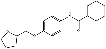 N-[4-(tetrahydro-2-furanylmethoxy)phenyl]cyclohexanecarboxamide|