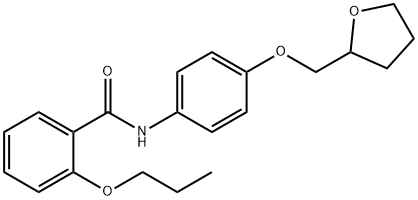 2-propoxy-N-[4-(tetrahydro-2-furanylmethoxy)phenyl]benzamide Structure