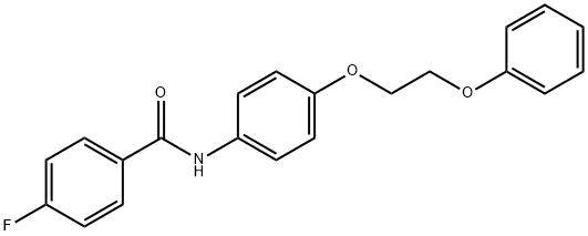 4-fluoro-N-[4-(2-phenoxyethoxy)phenyl]benzamide Structure