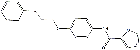 N-[4-(2-phenoxyethoxy)phenyl]-2-furamide 化学構造式