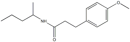 3-(4-methoxyphenyl)-N-(1-methylbutyl)propanamide Structure