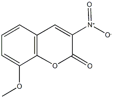 3-nitro-8-methoxy-2H-chromen-2-one Structure