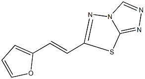 6-[2-(2-furyl)vinyl][1,2,4]triazolo[3,4-b][1,3,4]thiadiazole Structure
