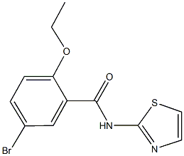 5-bromo-2-ethoxy-N-(1,3-thiazol-2-yl)benzamide,882076-93-9,结构式