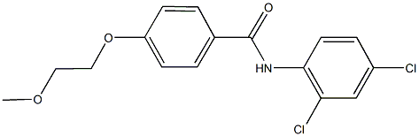 N-(2,4-dichlorophenyl)-4-(2-methoxyethoxy)benzamide 结构式