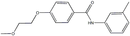 4-(2-methoxyethoxy)-N-(3-methylphenyl)benzamide Struktur