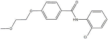 N-(2-chlorophenyl)-4-(2-methoxyethoxy)benzamide Struktur