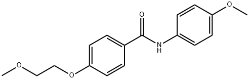 4-(2-methoxyethoxy)-N-(4-methoxyphenyl)benzamide 化学構造式