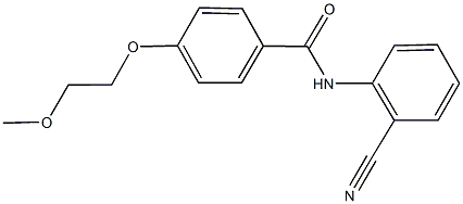 N-(2-cyanophenyl)-4-(2-methoxyethoxy)benzamide Structure