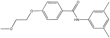 N-(3,5-dimethylphenyl)-4-(2-methoxyethoxy)benzamide,882084-71-1,结构式