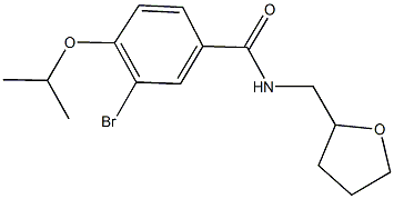 882086-10-4 3-bromo-4-isopropoxy-N-(tetrahydro-2-furanylmethyl)benzamide