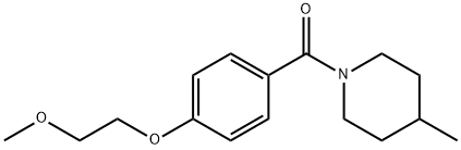 1-[4-(2-methoxyethoxy)benzoyl]-4-methylpiperidine Struktur