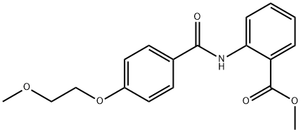 methyl 2-{[4-(2-methoxyethoxy)benzoyl]amino}benzoate Structure