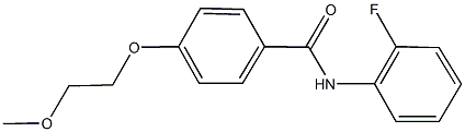 N-(2-fluorophenyl)-4-(2-methoxyethoxy)benzamide 结构式