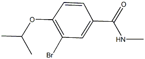 3-bromo-4-isopropoxy-N-methylbenzamide 化学構造式