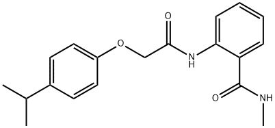 2-{[(4-isopropylphenoxy)acetyl]amino}-N-methylbenzamide Structure