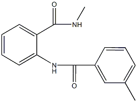 N-methyl-2-[(3-methylbenzoyl)amino]benzamide,882092-36-6,结构式