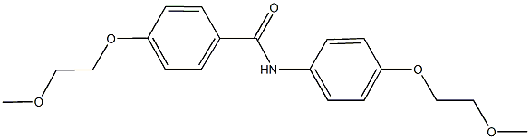 4-(2-methoxyethoxy)-N-[4-(2-methoxyethoxy)phenyl]benzamide Struktur