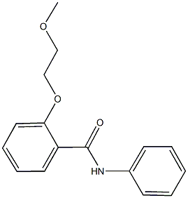 2-(2-methoxyethoxy)-N-phenylbenzamide Struktur
