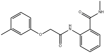 N-methyl-2-{[(3-methylphenoxy)acetyl]amino}benzamide Structure