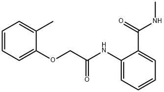 N-methyl-2-{[(2-methylphenoxy)acetyl]amino}benzamide Structure