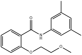 N-(3,5-dimethylphenyl)-2-(2-methoxyethoxy)benzamide,882094-88-4,结构式